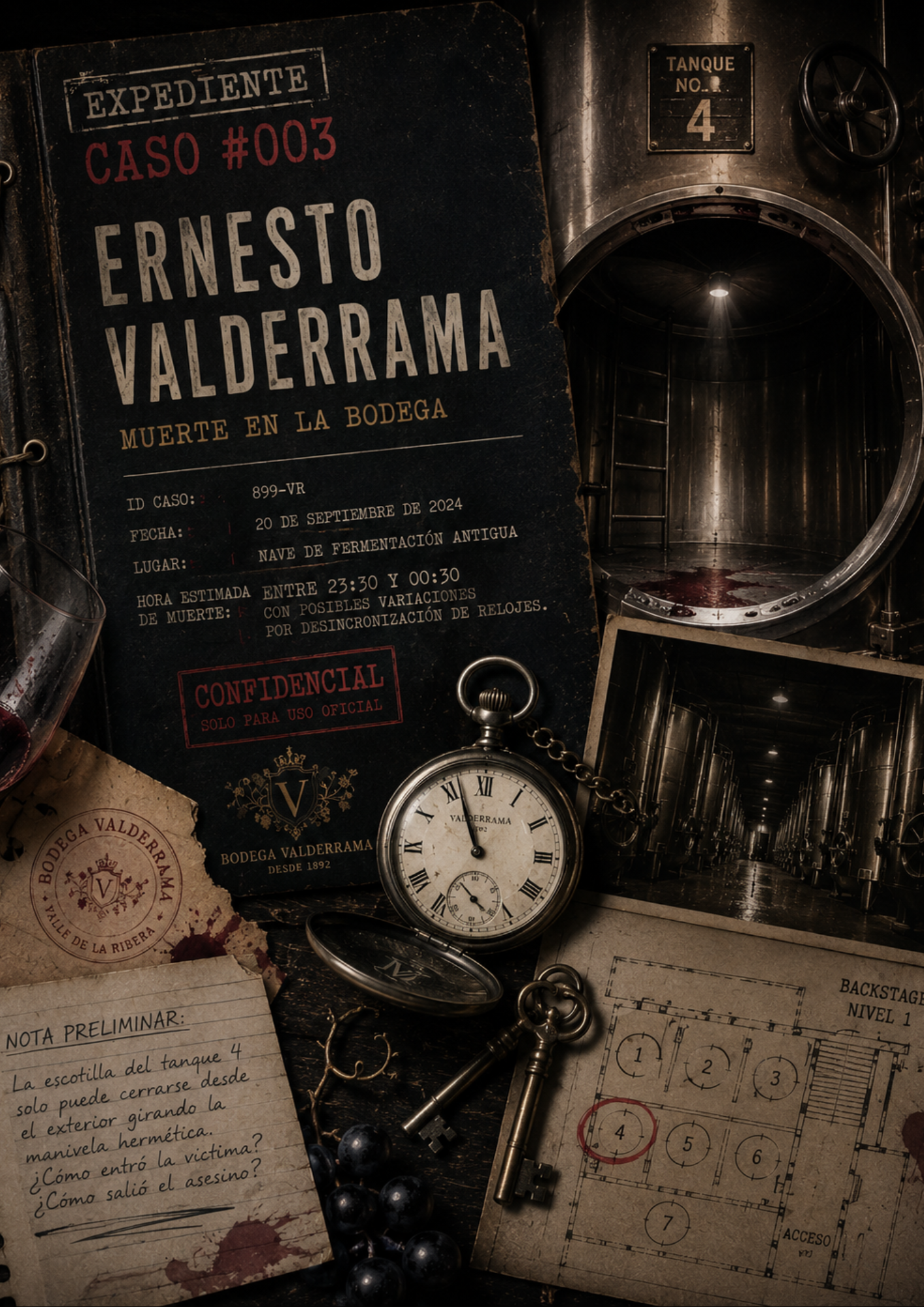 Caso #003: Muerte en la Bodega
